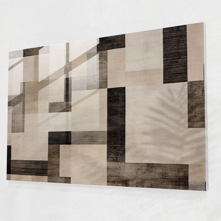 Modern Turkish Carpet Pattern Glass Wall Art - Turkish Carpet, Home Decoration, Turkish Carpet Pattern, Modern Twist