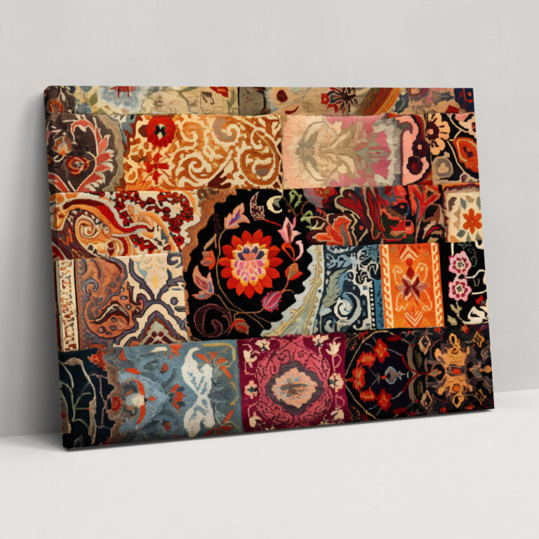 Turkish Carpet Pattern Wall Art - Turkish Carpet, Wall Art, Home Decoration, Canvas Wall Art
