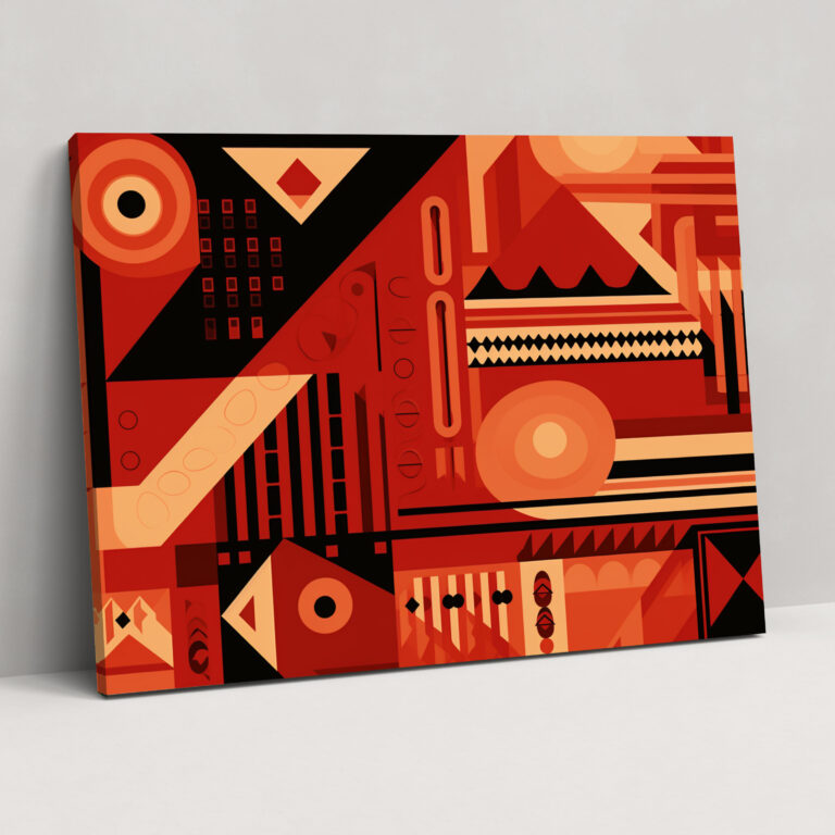 Turkish Carpet Pattern Wall Decoration - Turkish Carpet, Turkish Carpet Pattern, Modern Artwork, Canvas Wall Art