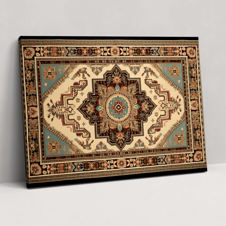 Turkish Carpet Pattern Wall Art - Turkish Carpet, Home Decoration, Turkish Carpet Pattern, Canvas Wall Art