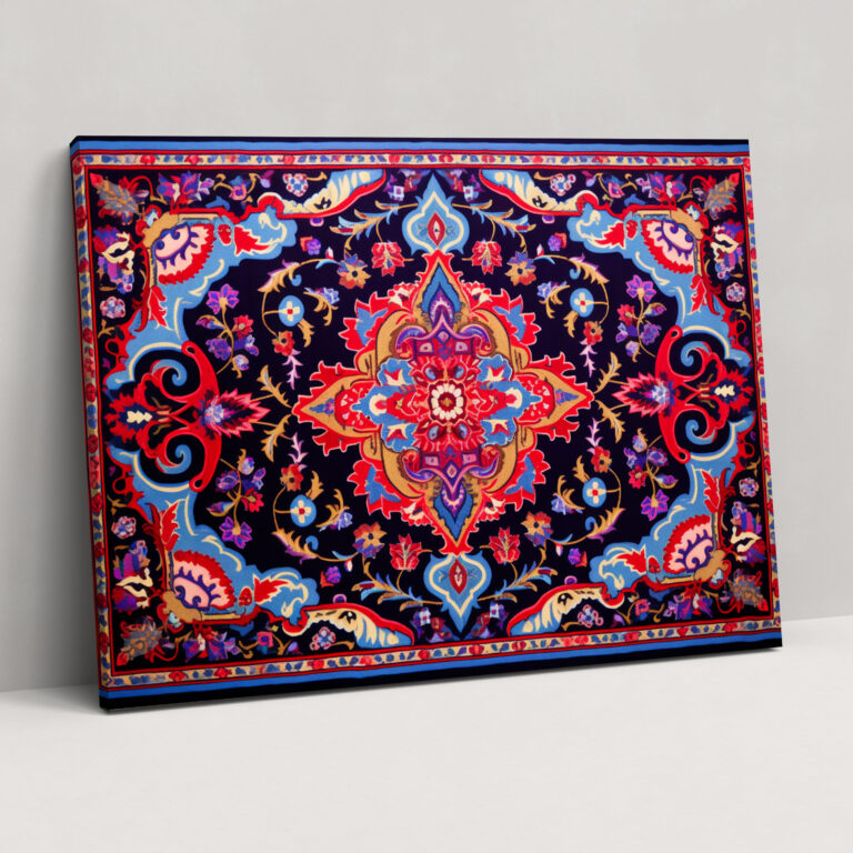 Traditional Turkish Carpet Design Wall Art - Turkish Carpet, Canvas, Canvas Wall Art, Wall Art