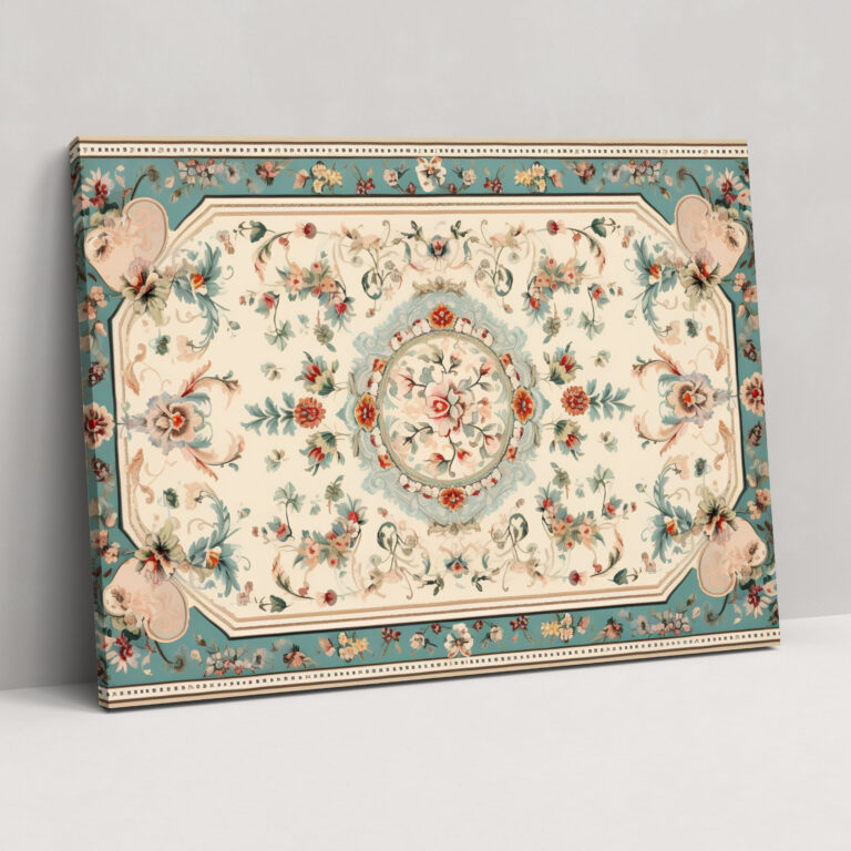 Soothing Turkish Carpet Pattern Wall Art - Turkish Carpet, Canvas Wall Art, Canvas Print, Soothing