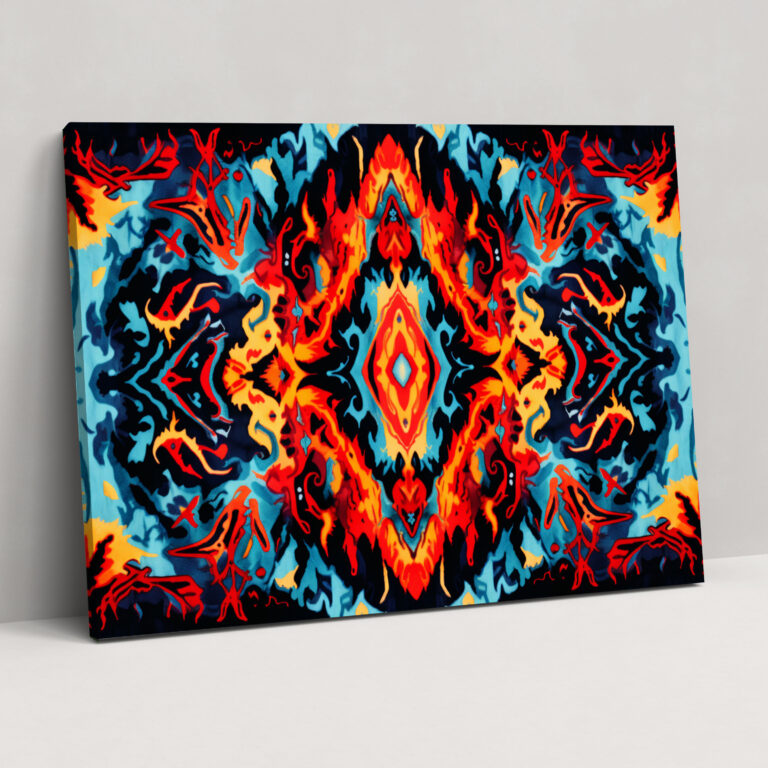 Turkish Carpet Pattern Wall Decoration - Turkish Carpet, Home Decoration, Wall Decoration, Vibrant