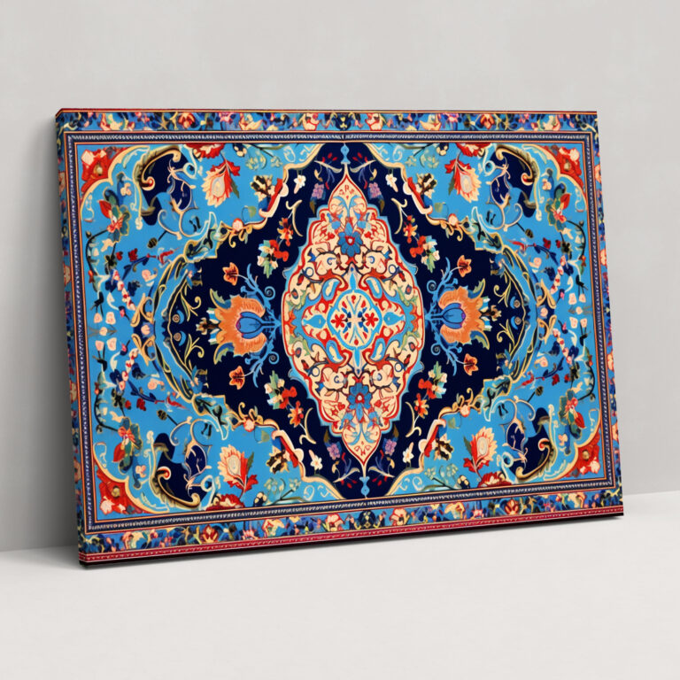 Turkish Carpet Pattern Wall Art - Turkish Carpet, Wall Decoration, Motifs Of Turkey, Canvas