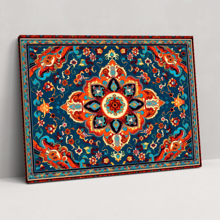 Turkish Carpet Pattern Canvas Wall Art - Turkish Carpet, Elegance, Canvas Print, Turkish Carpet Pattern