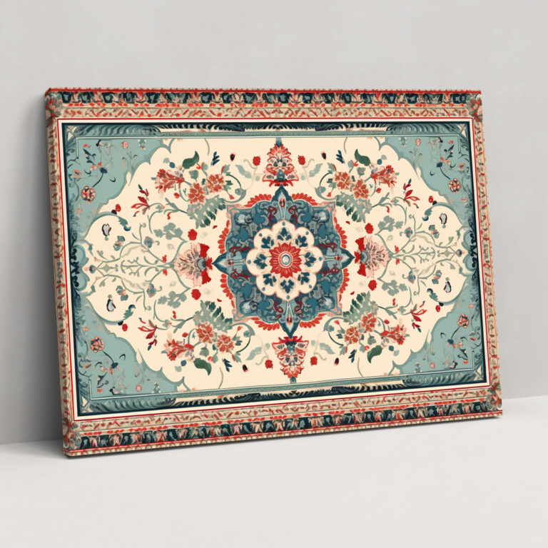 Timeless Turkish Carpet Pattern Canvas Print - Turkish Carpet, Canvas Print, Intricate Details, Turkish Carpet Pattern