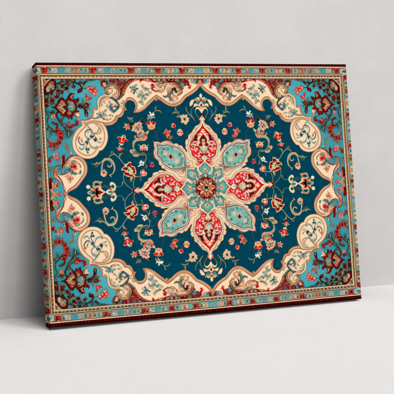 Turkish Carpet Pattern Wall Art - Turkish Carpet, Turkish Carpet Pattern, Wall Art, Canvas Wall Art