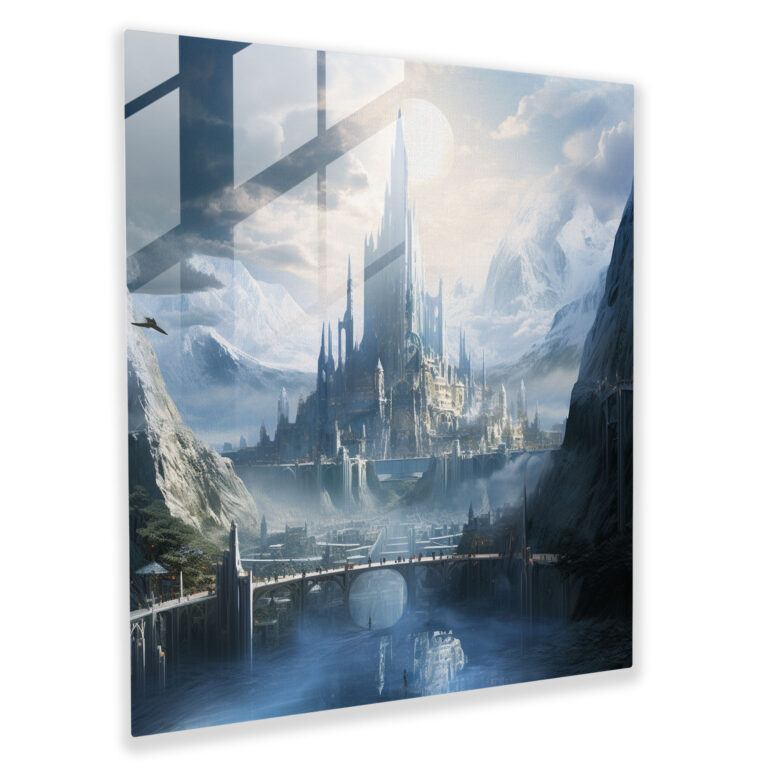 The Lord Of The Rings Glass Print - The Lord Of The Rings, Minas Tirith, Glass Print, Glass Wall Art
