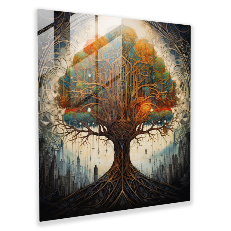 Tree Of Gondor Glass Print - The Lord Of The Rings, Modern Art, Glass Print, Wall Decoration
