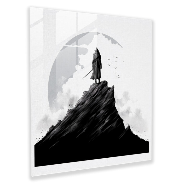 The Lord Of The Rings Glass Print - Gandalf's Wisdom - The Lord Of The Rings, The Lord Of The Rings, Wisdom, Glass Print