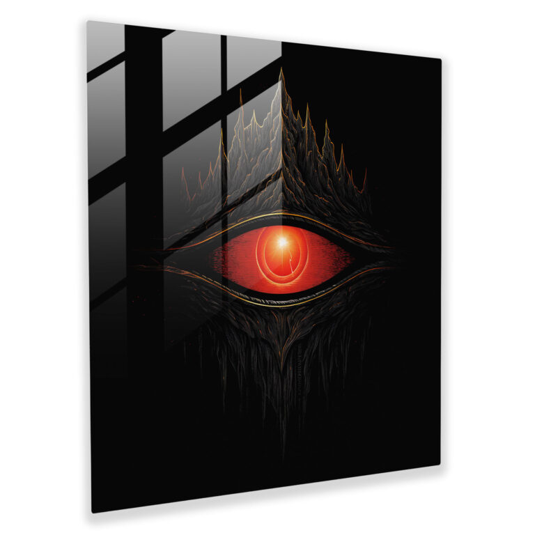 The Lord Of The Rings Glass Print - The Lord Of The Rings, Immense Power, Glass Wall Art, Glass Art