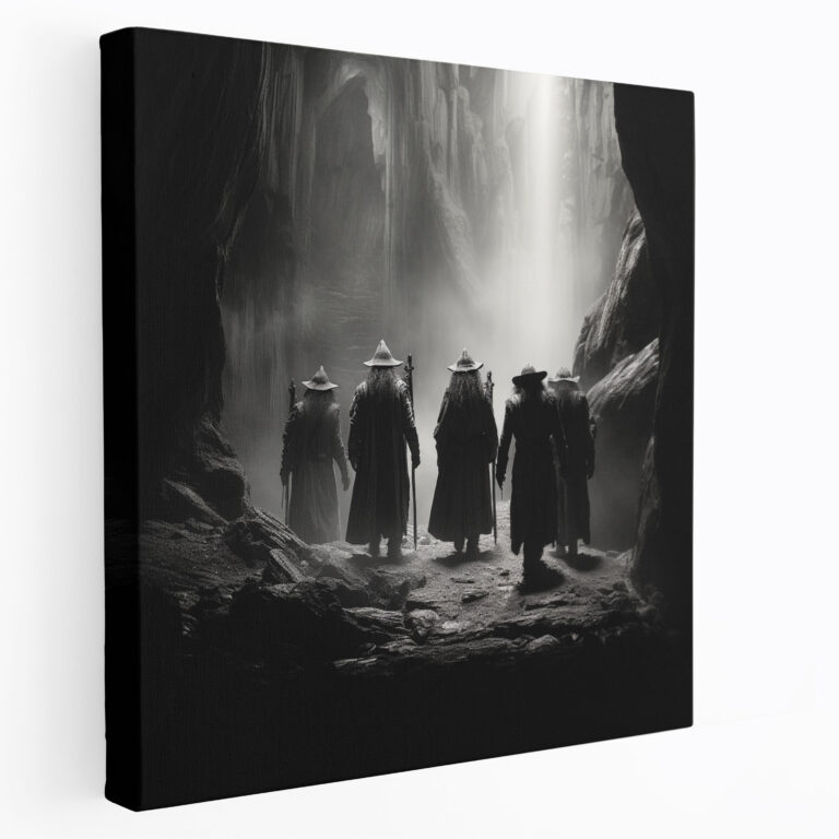 The Lord Of The Rings Canvas Print - Fellowship Of The Ring In Mines Of Moria - The Lord Of The Rings, Home Decoration, Adventure, Canvas Wall Art