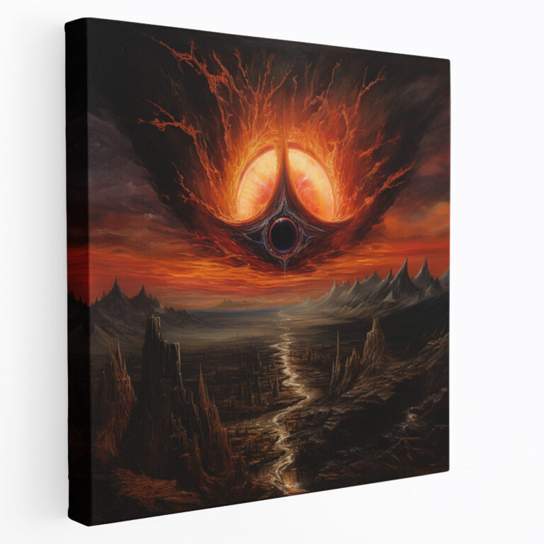 The Lord Of The Rings Canvas Print - Eye Of Sauron In Mordor - The Lord Of The Rings, Eye Of Sauron, The Lord Of The Rings, Wall Decoration