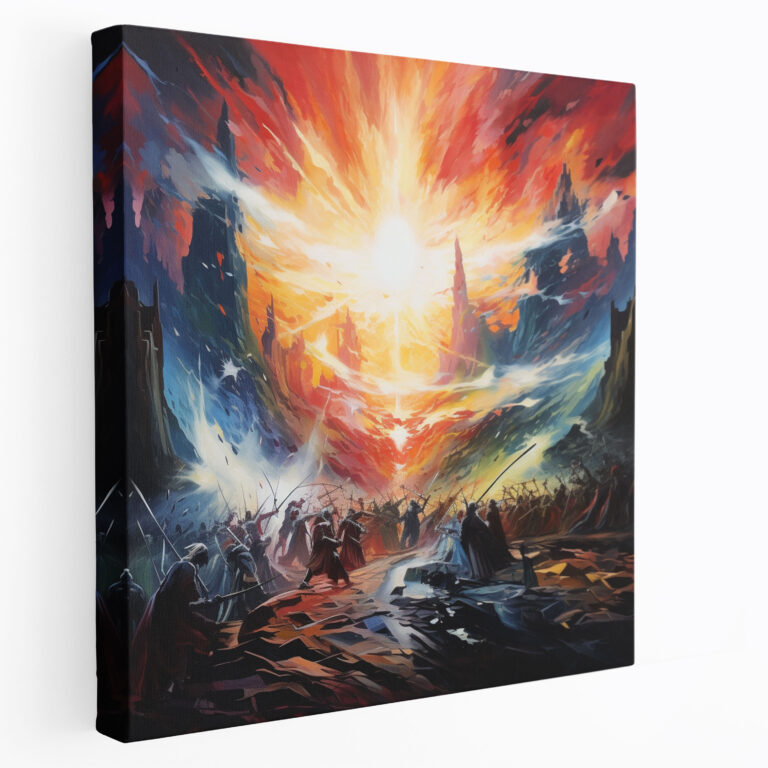 The Lord Of The Rings Canvas Print - Battle Scenes - The Lord Of The Rings, Home Decoration, Wall Decoration, Fantasy Art