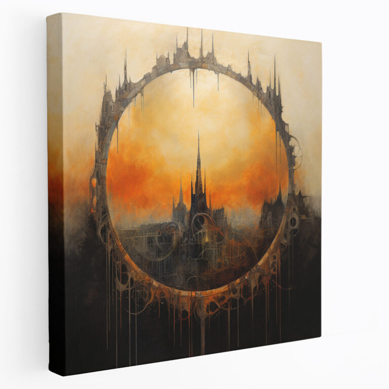 The Lord Of The Rings Wall Art - Geometric One Ring - The Lord Of The Rings, Wall Art, Fantasy Art, One Ring