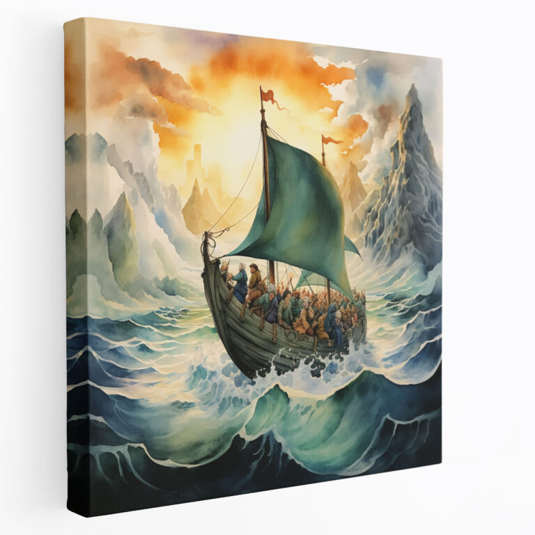 The Lord Of The Rings Canvas Print - Fellowship Journey Wall Art - The Lord Of The Rings, Whimsical, Wall Art, Home Decoration