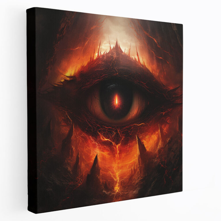 The Lord Of The Rings Wall Decoration - Eye Of Sauron - The Lord Of The Rings, Darkness, Canvas Print, Eye Of Sauron