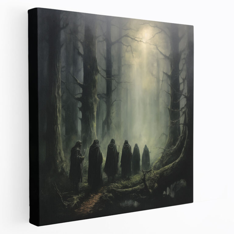 The Lord Of The Rings Canvas Print - Misty Forest Of Lothlórien - The Lord Of The Rings, Misty Forest Of Lothlórien, The Lord Of The Rings, Oil Painting