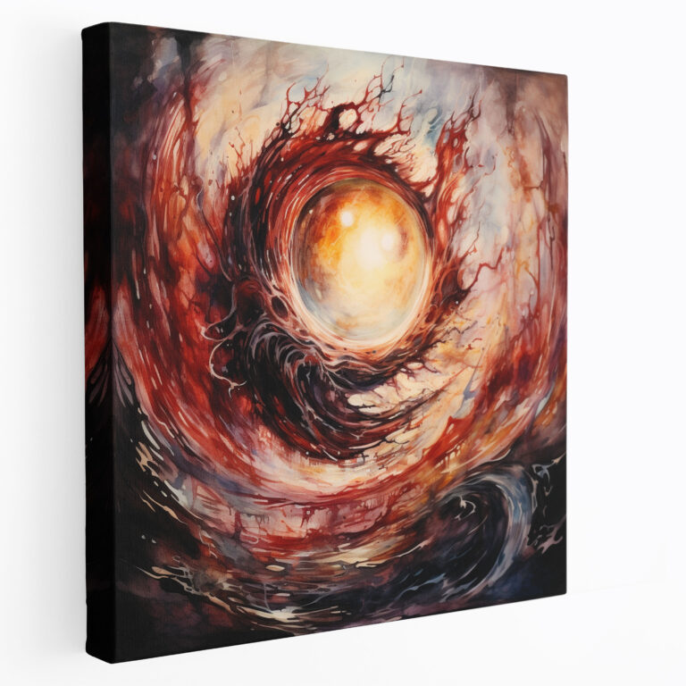 The Lord Of The Rings Wall Art - Eye Of Sauron In Fiery Whirlpool - The Lord Of The Rings, Abstract Artwork, Canvas Wall Art, Canvas