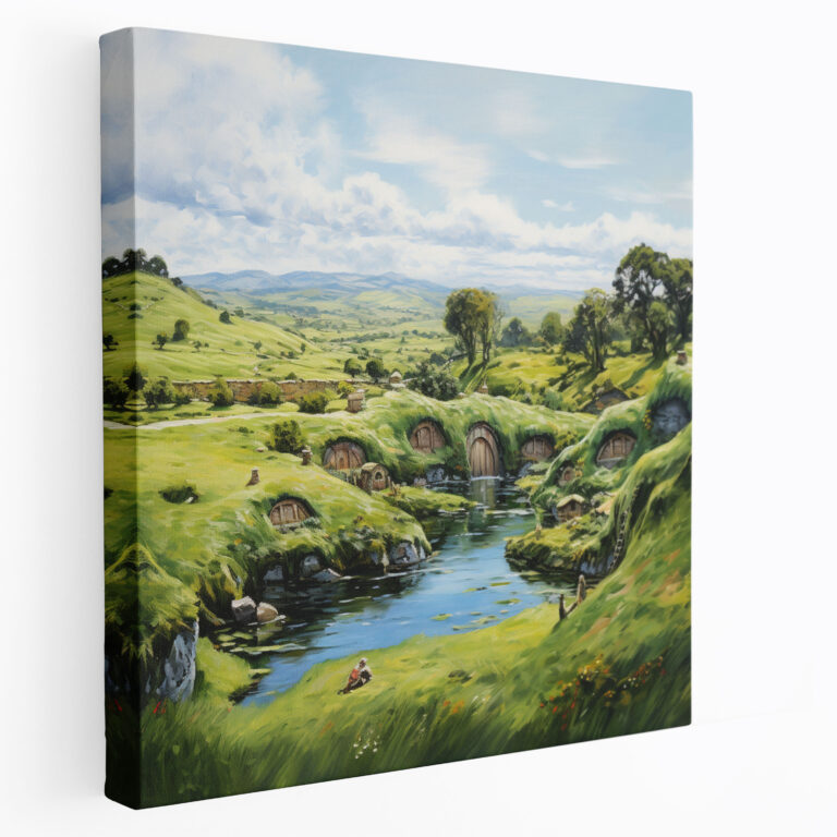 The Lord Of The Rings Wall Art - Impressionist Shire Landscape - The Lord Of The Rings, Home Decoration, Impressionist Landscape, Peaceful Atmosphere