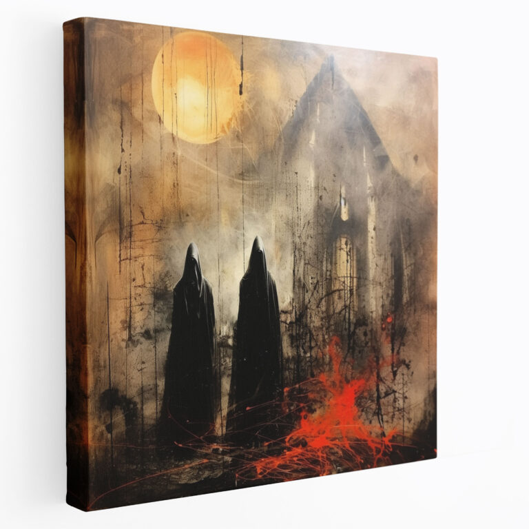 The Lord Of The Rings Canvas Print - Haunting Ringwraiths Collage - The Lord Of The Rings, Wall Decoration, Unique, Abstract Mixed Media Collage