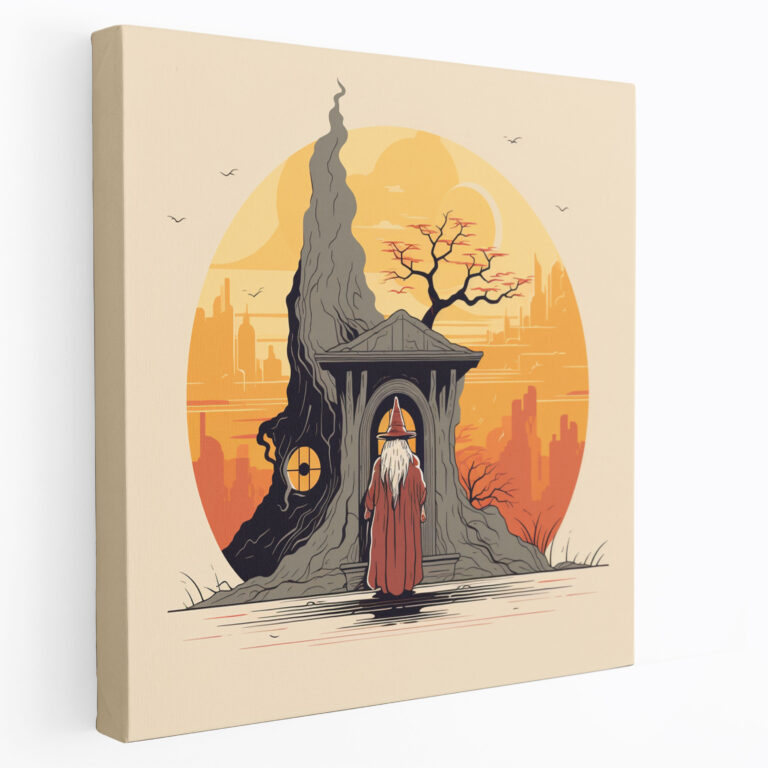 The Lord Of The Rings Canvas Print - Gandalf At Bag End - The Lord Of The Rings, Wall Decoration, Canvas Wall Art, Home Decoration