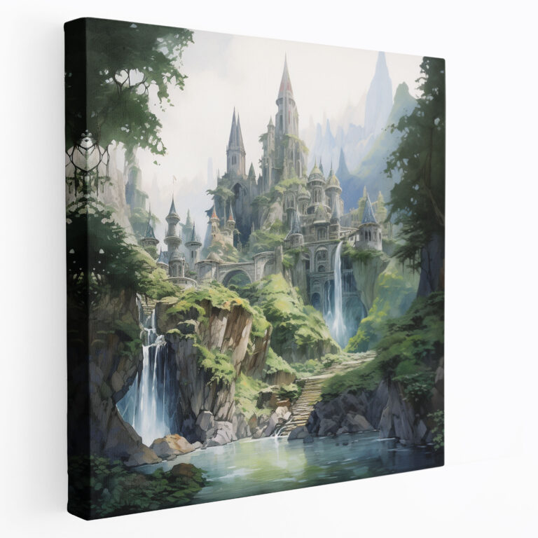 The Lord Of The Rings Wall Art - Serenity Of Rivendell - The Lord Of The Rings, Wall Decoration, Home Decoration, Canvas Print