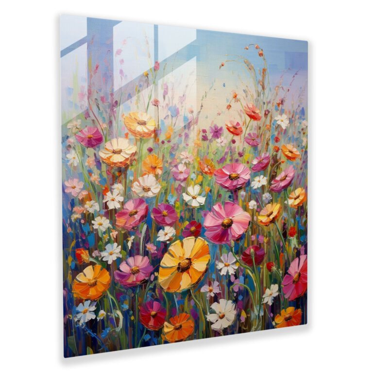 The Most Beautiful Landscapes Of The World - Impressionist Floral Glass Print - The Most Beautiful Landscapes Of The World, Joy, Wall Decoration, Blooming Flowers
