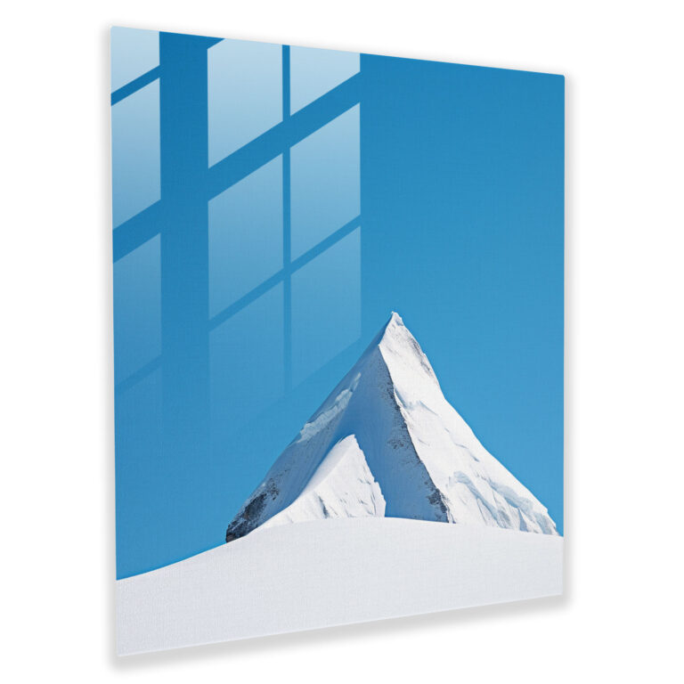 The Most Beautiful Landscapes Of The World - Minimalist Mountain Glass Print - The Most Beautiful Landscapes Of The World, Simplicity, Glass Wall Art, Glass Art