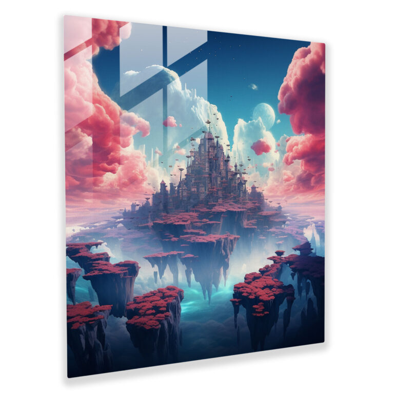 The Most Beautiful Landscapes Of The World - Surreal Fantasy Glass Print - The Most Beautiful Landscapes Of The World, Glass Wall Art, Fantasy Landscape, Glass Art
