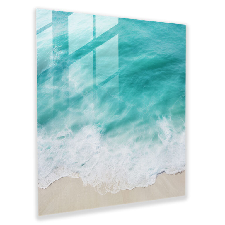 The Most Beautiful Landscapes Of The World - Aerial Ocean Glass Print - The Most Beautiful Landscapes Of The World, The Most Beautiful Landscapes Of The World, Modern Art, Glass Wall Art
