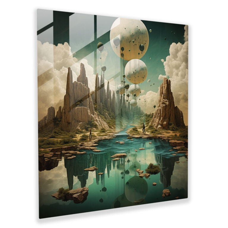 The Most Beautiful Landscapes Of The World - Mystical Desert Glass Print - The Most Beautiful Landscapes Of The World, Wall Decoration, Wonder, Glass Print