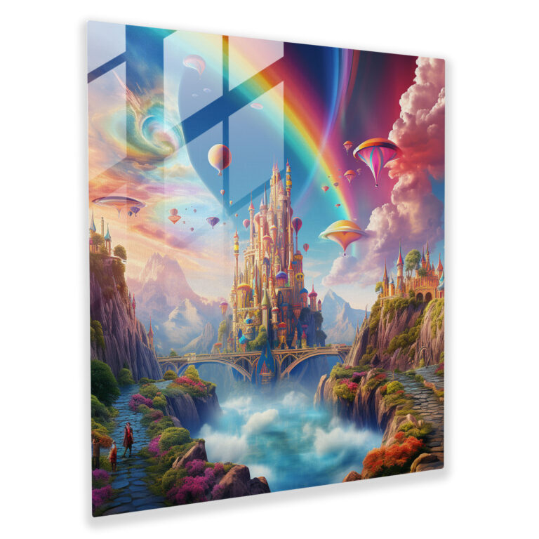 The Most Beautiful Landscapes Of The World - Surreal Digital Glass Print - The Most Beautiful Landscapes Of The World, Surreal Digital Artwork, Magic, Wall Decoration