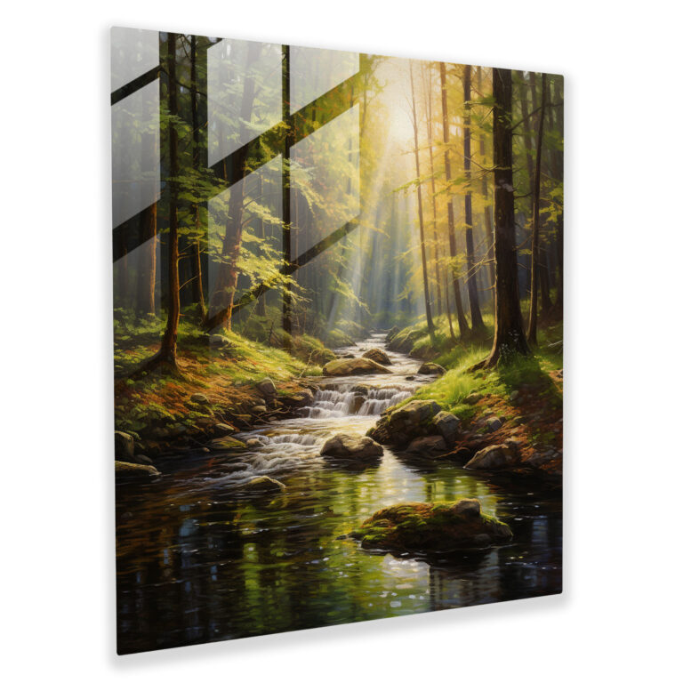The Most Beautiful Landscapes Of The World - Realistic Forest Glass Print - The Most Beautiful Landscapes Of The World, Immersive, Tall Trees, Glass Print