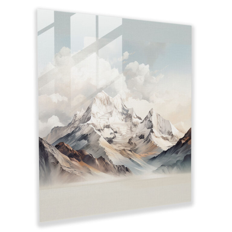The Most Beautiful Landscapes Of The World - Mountain Range Glass Print - The Most Beautiful Landscapes Of The World, Modern Art, Glass Art, Panoramic View