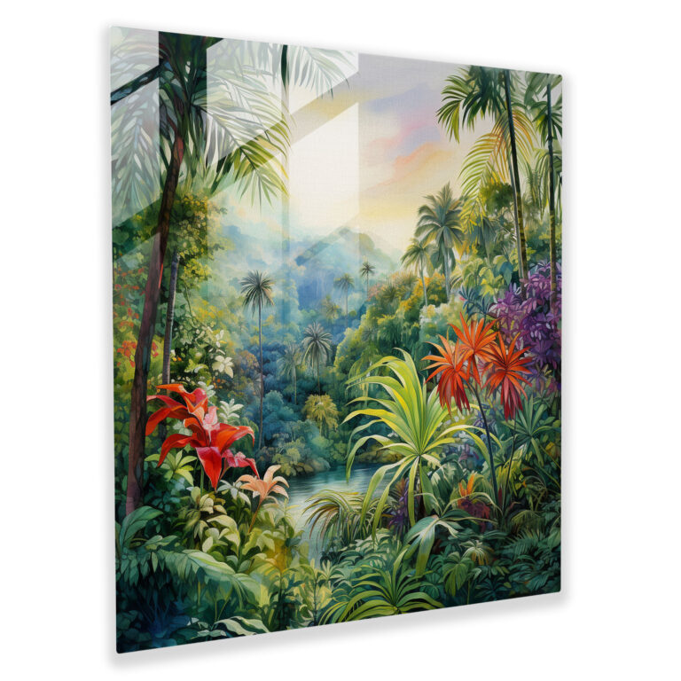 The Most Beautiful Landscapes Of The World - Tropical Rainforest Glass Print - The Most Beautiful Landscapes Of The World, Exotic Beauty, The Most Beautiful Landscapes Of The World, Home Decoration