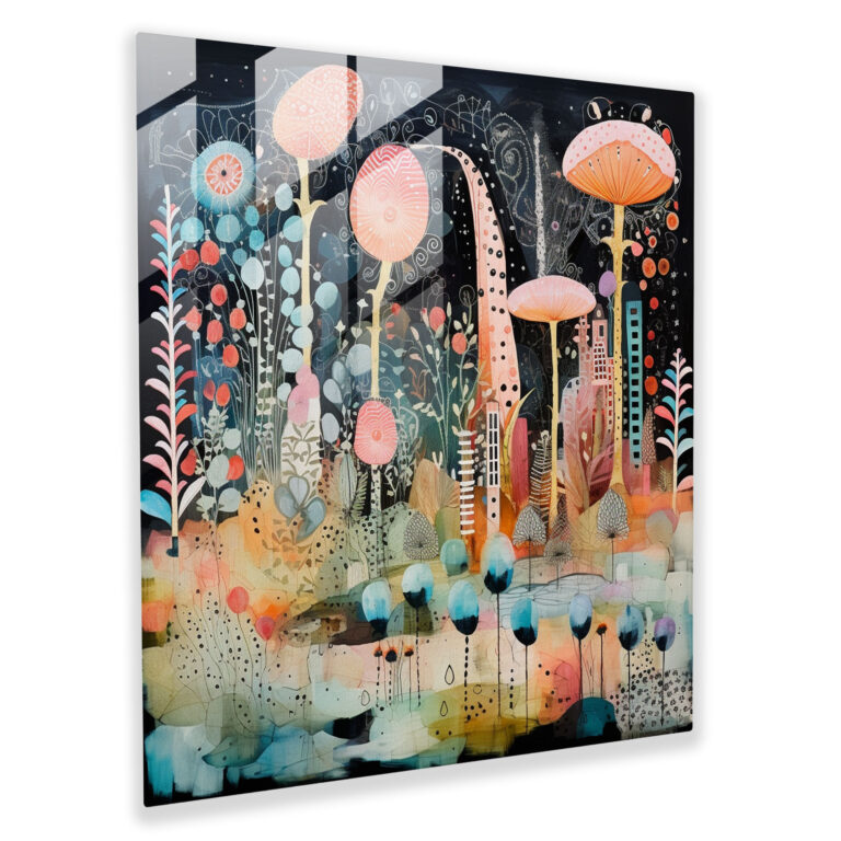 The Most Beautiful Landscapes Of The World - Whimsical Garden Glass Print - The Most Beautiful Landscapes Of The World, Imaginative Creatures, The Most Beautiful Landscapes Of The World, Whimsical Garden