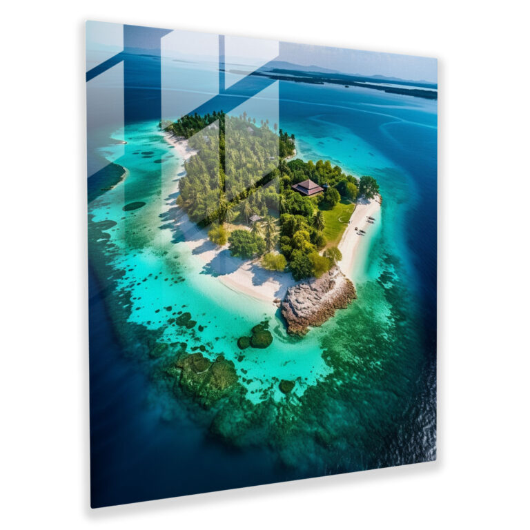 The Most Beautiful Landscapes Of The World - Tropical Paradise Island Glass Print - The Most Beautiful Landscapes Of The World, Home Decoration, Island, Glass Print