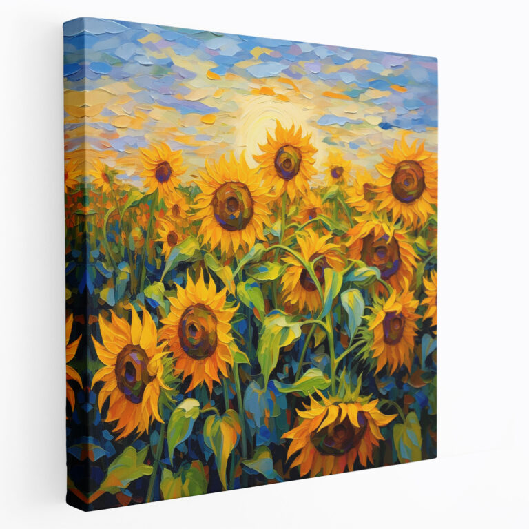 The Most Beautiful Landscapes Of The World - Sunflower Field Impression - The Most Beautiful Landscapes Of The World, The Most Beautiful Landscapes Of The World, Sunflower, Wall Art