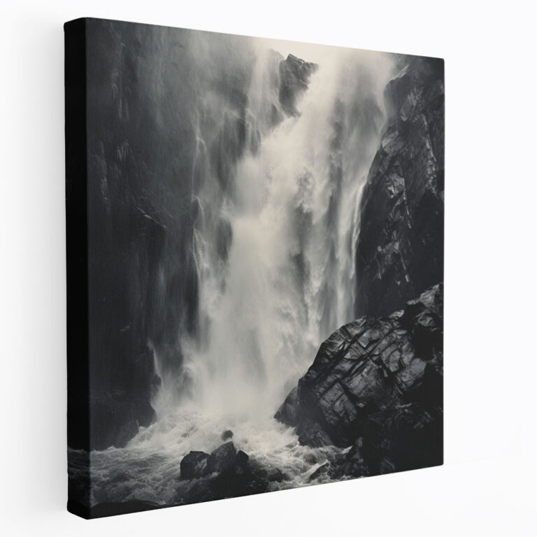 The Most Beautiful Landscapes Of The World - Majestic Waterfall Storm - The Most Beautiful Landscapes Of The World, Wall Decoration, Canvas Print, Wall Art