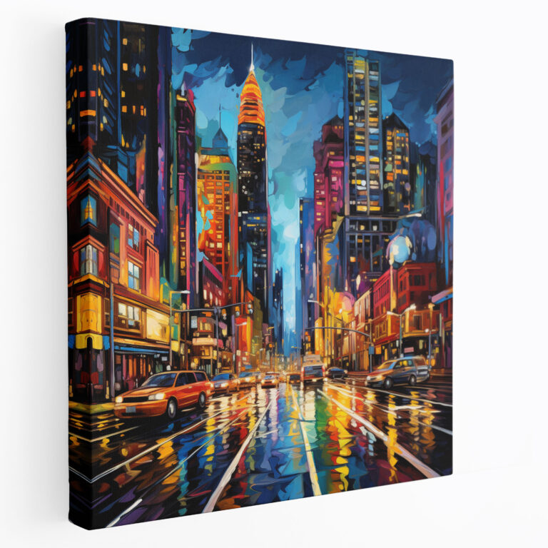 The Most Beautiful Landscapes Of The World - City Skyline Canvas Print - The Most Beautiful Landscapes Of The World, Modern Pop Art, Bustling City, Canvas Print