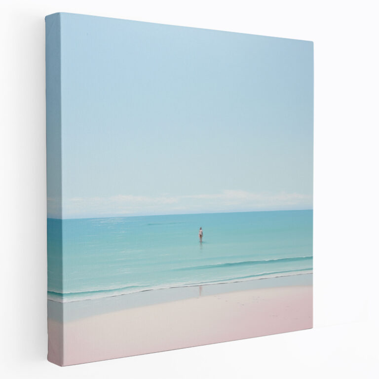 The Most Beautiful Landscapes Of The World - Serene Beach Canvas Print - The Most Beautiful Landscapes Of The World, Calm, Pastel Hues, Canvas Print