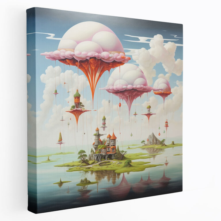 The Most Beautiful Landscapes Of The World - Dreamlike Landscape Canvas Print - The Most Beautiful Landscapes Of The World, Canvas Print, Dreamlike Landscape, Surrealist Painting