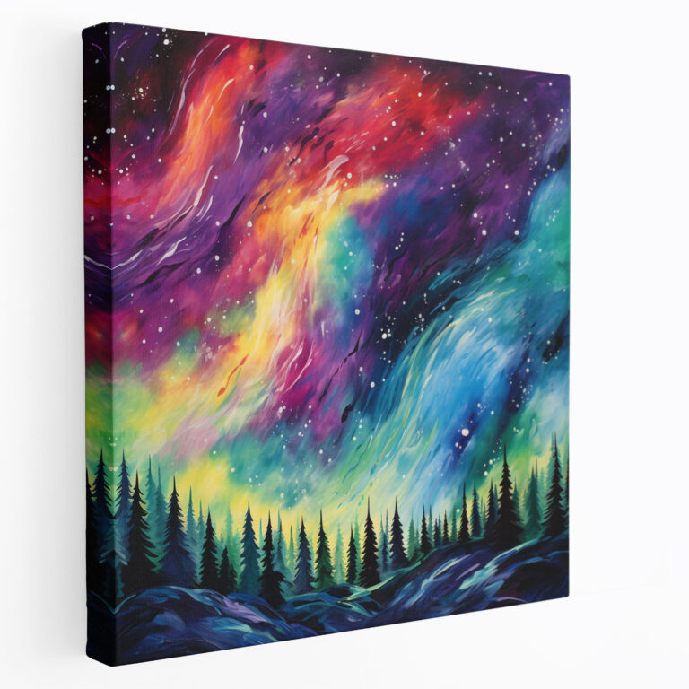 The Most Beautiful Landscapes Of The World - Aurora Borealis Abstract Acrylic Canvas Print - The Most Beautiful Landscapes Of The World, Canvas, Canvas Print, Canvas Wall Art