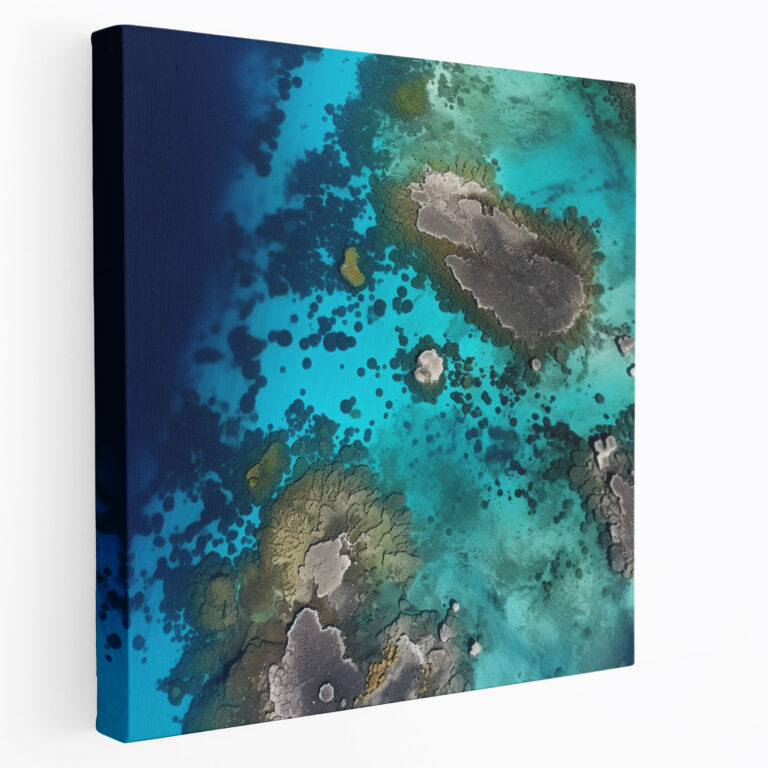The Most Beautiful Landscapes Of The World: Crystal-Blue Ocean Canvas Print - The Most Beautiful Landscapes Of The World, Canvas Print, Tranquility, Coral Reef