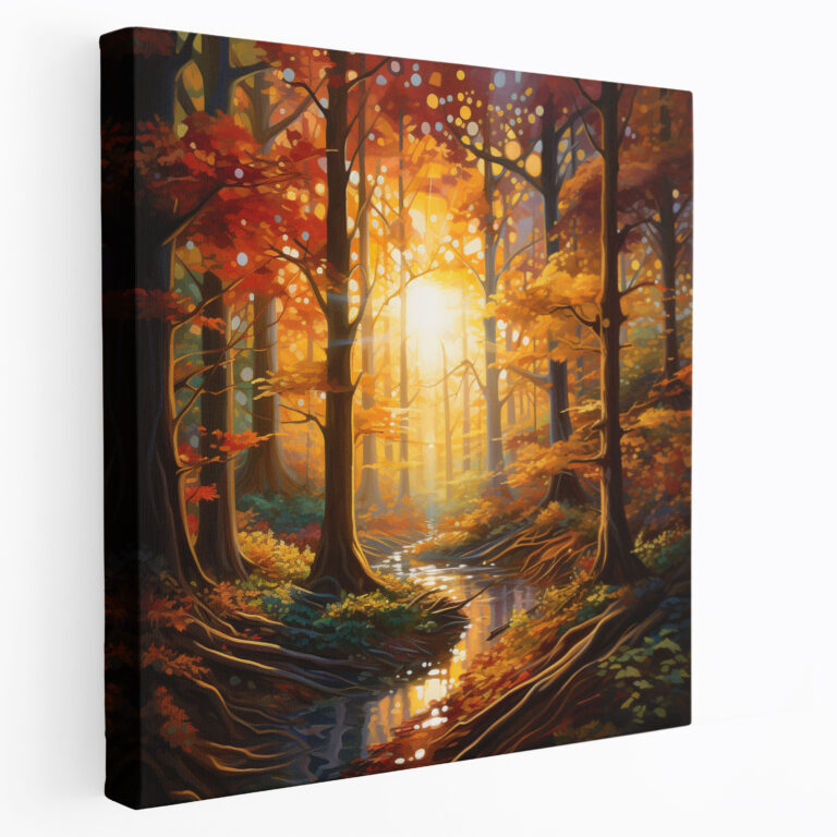 The Most Beautiful Landscapes Of The World - Vibrant Autumn Forest Canvas Print - The Most Beautiful Landscapes Of The World, Canvas Wall Art, Fall Season, Wall Decoration