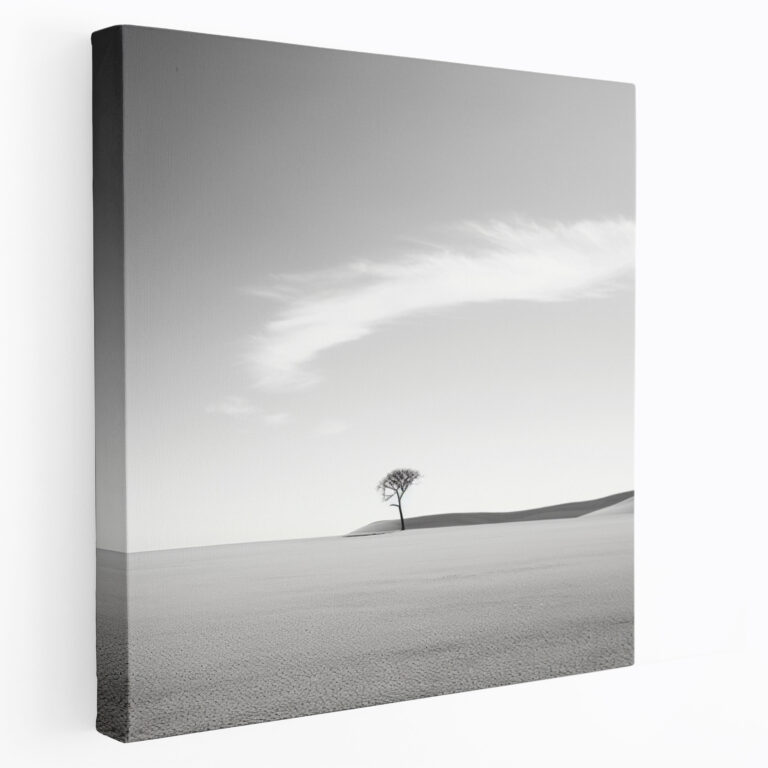 The Most Beautiful Landscapes Of The World - Solitary Tree Canvas Print - The Most Beautiful Landscapes Of The World, Desert Landscape, Minimalist Photograph, The Most Beautiful Landscapes Of The World