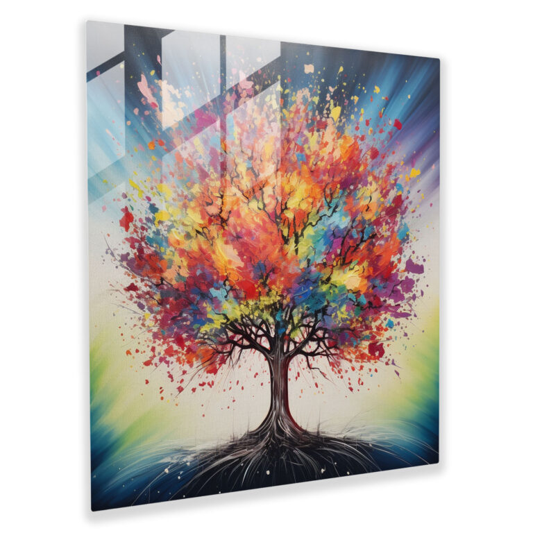 Tree Of Life Glass Print - Tree Of Life, Modern Art, Glass Art, Glass Wall Art