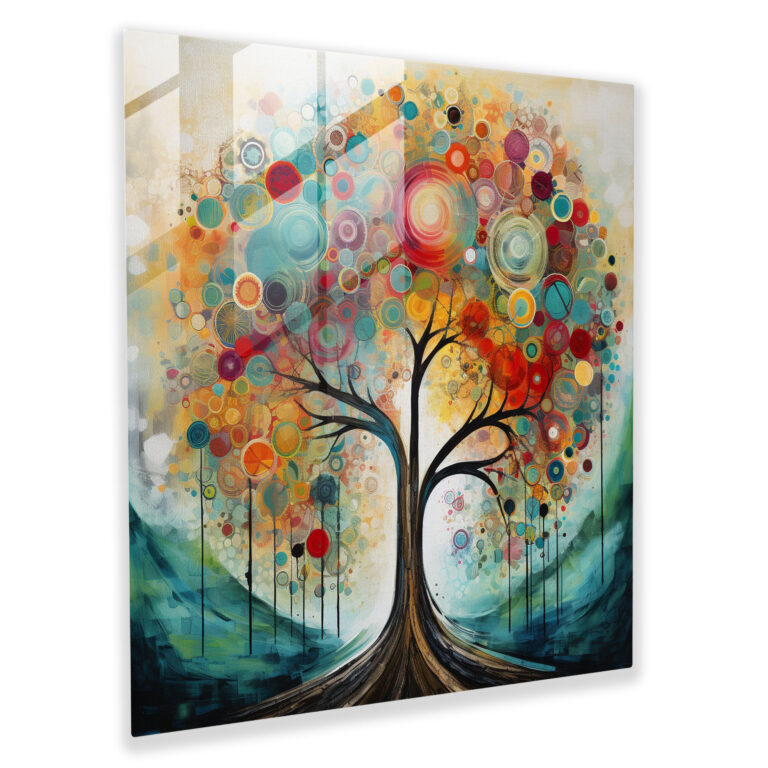 Abstract Tree Of Life Wall Decoration - Tree Of Life, Canvas Print, Abstract Artwork, Home Decoration