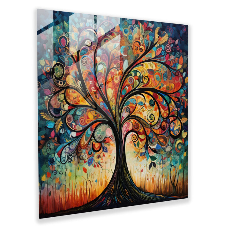 Tree Of Life Wall Art - Abstract Mixed Media Artwork - Home Decoration - Tree Of Life, Wall Decoration, Abstract, Patterns